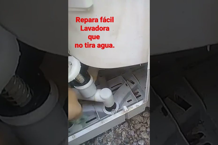 obstrucción en desagüe de lavadora